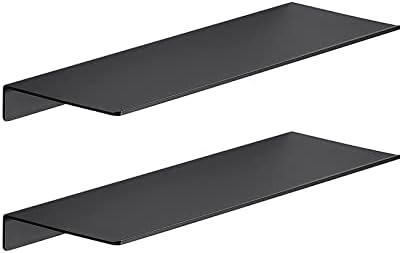 JOOM 2 PCS Small Floating Shelf, Waterproof, 5.0lbs Weight Capacity by JOOM