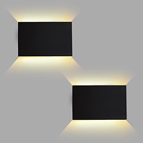 FUDESY LED Wall Sconce, 12W Up Down Outdoor Indoor Lights, 2 Pack by FUDESY