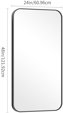 DESBING 24" x 48"Bathroom Mirror, Matte Black Wall Mirror - Image 6