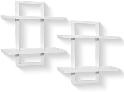 Floating Shelves for Wall, Decorative Wall Shelves Black, Plants Shelf Framed by PHOENANCEE