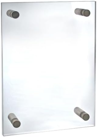 Azar Displays 105506 Standoff Sign Holder, 8.5" W x 14" H by AzarDisplays