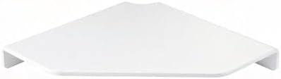 8 Inch White Floating Corner Shelf Wall Mounted, Triangle Wall Shelf - Image 4