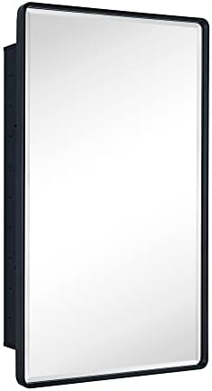 TEHOME Farmhouse Black Recessed Medicine Cabinet by TEHOME