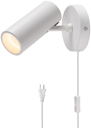 Aisilan Plug-in LED Wall Spotlight, Adjustable 12W 3000K CRI 97 by AisilanLighting
