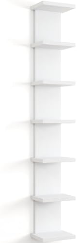 Fun Memories 7 Tier Wall Shelf Unit, Vertical Storage Tower by FunMemories