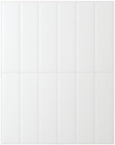 Smart Tiles Peel and Stick backsplash, Stacked Pure White by SmartTiles-OriginalPeelandStickBacksplashTiles