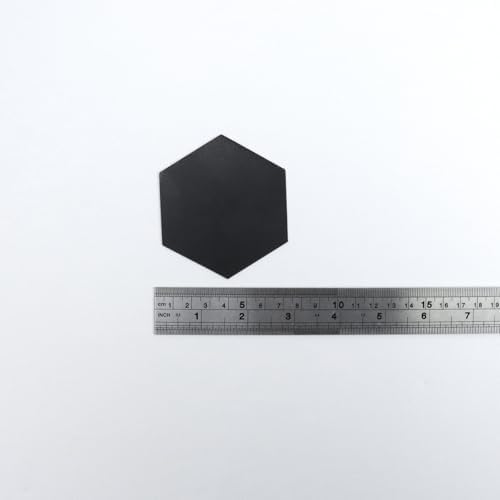 Hexagon Mirror Wall Stickers, 3 Inch Black - Image 7