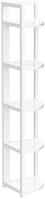 Tribesigns 5 Tier Corner Shelf, Modern Corner Bookshelf Small Bookcase Storage - Image 5