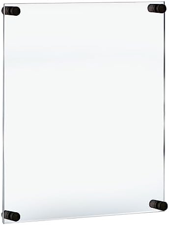 Azar Displays 105528-BLK Acrylic Floating Double Panel Wall Frame, Overall by AzarDisplays
