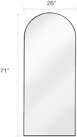 KOMCOTE 71x28 Inch Arched Floor Mirror - Image 7