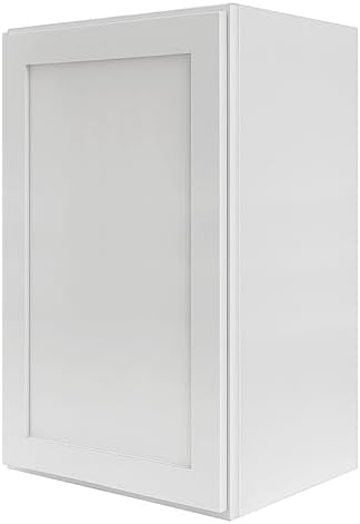21" W x 42" H White Shaker Single-Door Kitchen Wall Cabinet by Lieeres