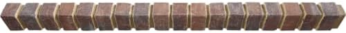 Trim Sill for EverStone Faux Classic Aged Brick Siding Panels, Smokey Rose Color by EkenaMillwork
