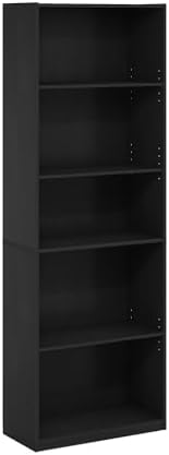 Furinno GEHRY Book Shelf, 5-Tier Bookshelf, - Image 5