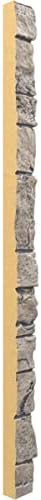 Universal Outside Corner for EverStone Faux Stone Siding Panels, Linen Graphite - Image 3