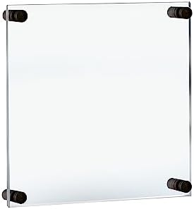 Azar Displays 105510-BLK Acrylic Floating Double Panel Wall Frame, Overall by AzarDisplays
