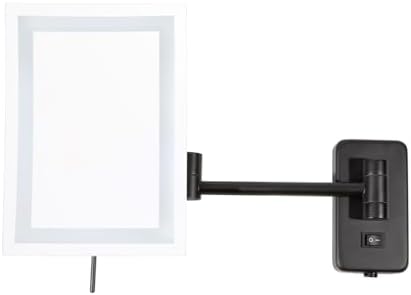 JERDON Hardwired Wall-Mount Makeup Mirror by Jerdon