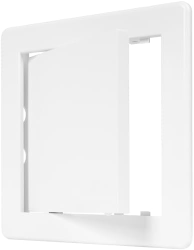 6" x 6" White ABS Plastic Plumbing Access Panel by ECOPROVENT