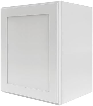 21" W x 30" H White Shaker Single-Door Kitchen Wall Cabinet by Lieeres