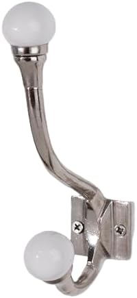 Indian Shelf 6 Piece White Double Wall Hooks by IndianShelf