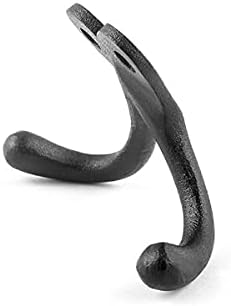 Renovators Supply Manufacturing Double Wall Hook, Cast Iron Black Powder Coat - Image 5