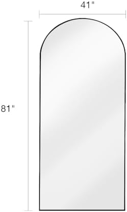 KOMCOTE Full Length Floor Mirror, 82x42 Inch Oversized Arched Standing Mirror - Image 5