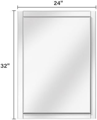 Pregaspor 24x32 Inch Rectangle Bathroom Vanity Mirror - Image 7