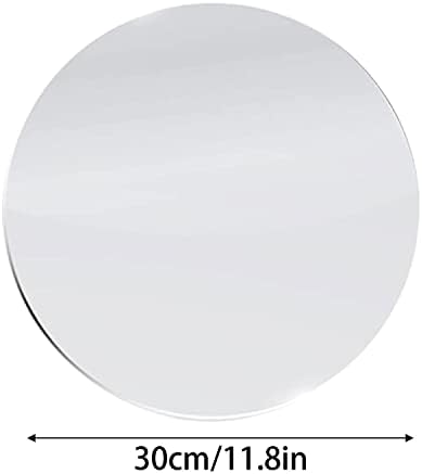 12 inch Glass Round Wall Mirror, Decorative Circle Mirror - Image 2