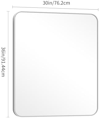 DESBING 30" x 36"Bathroom Mirror, Decorative Rectangular Vanity Mirror - Image 3