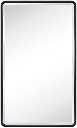 TEHOME Farmhouse Black Recessed Framed Bathroom Medicine Cabinet 16.5x27.5 - Image 5