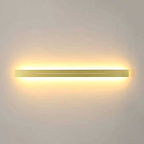 Ultra-Thin Linear Wall Lamp, Rectangular Metal Strip Wall Sconce by Mjsdjof