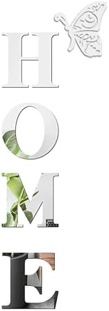 Home Wall Decor Letter Signs Acrylic Mirror Wall Stickers Decorations - Image 7
