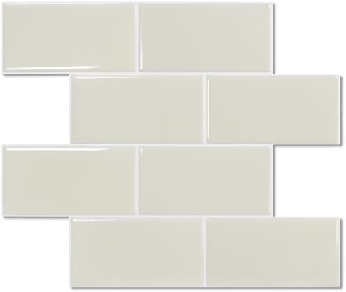 STICKGOO 10-Sheet Subway Tile Peel and Stick Backsplash, Self Adhesive Vinyl by STICKGOO
