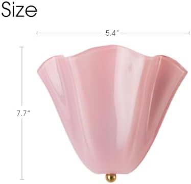 Flower Glass Wall Sconce, Decorative Wall Light - Image 2