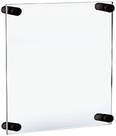 Azar Displays 105512-BLK Acrylic Floating Double Panel Wall Frame, Overall by AzarDisplays