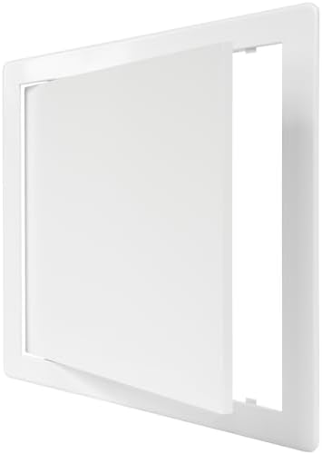 10" x 10" White ABS Plastic Plumbing Access Panel by ECOPROVENT