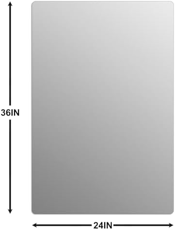Bathroom Mirror for Over Sink 36x24 Inch Frameless Wall Mirror Rectangle - Image 4