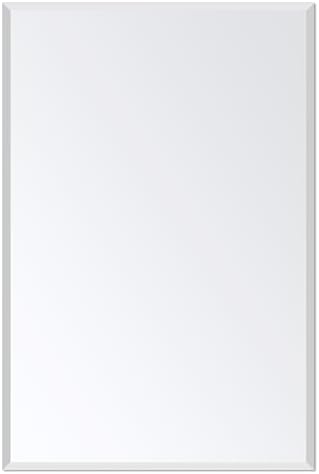 Bathroom Mirror for Over Sink 24x16 Inch Frameless Wall Mirror Rectangle by Ruomeng
