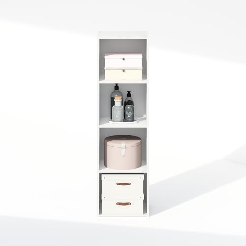 Furinno Reed Closet Organizers and Storage, 4-Tier Closet Organizer, Open Shelf - Image 6