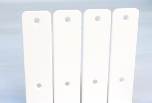 12 Pack - L 9" x H 6" x W1.5, 5mm Thick White L Shelf Bracket, Iron Shelf - Image 5