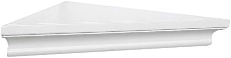 ZGZD White Corner Shelf Wall Mounted Storage Display Shelves - Image 5