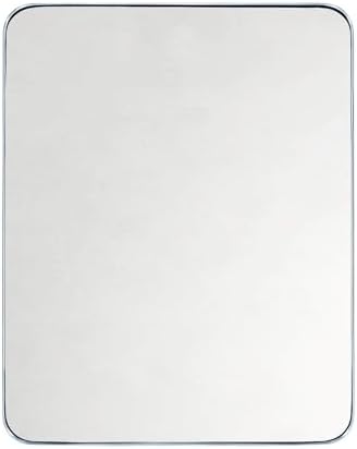 GRACTO 24x30'' Chrome Metal Framed Bathroom Mirror - Image 2