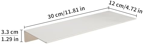 JOOM White Metal Wall Floating Shelf, Small Bathroom, Display Shelves - Image 3