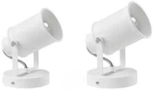 Industrial wall Light, Adjustable Retro White, wall Mounted Spotlight, Hallway by LIVEMAX