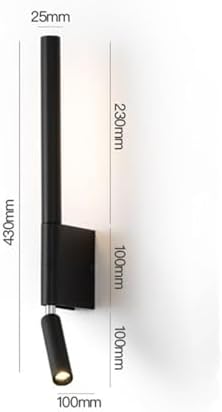 Bedside Wall Lamps 2 Heads 330 Degree Rotation Adjustable Wall Lamp Reading - Image 6