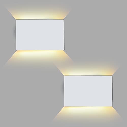 FUDESY LED Wall Sconce, 12W Up Down Outdoor Indoor Lights, 2 Pack by FUDESY