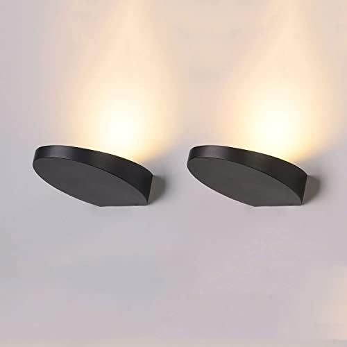 Pack of 2 LED Wall Light Mini Wall Wash Sconce Accent Spot Lighting Fixture by SHREALMS