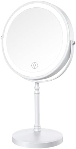 DEIOVWXS Makeup Mirror, Rechargeable Vanity Mirror by DEIOVWXS