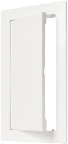 4" x 8" White Plastic Access Panel. Service Shaft Door Panel. Plumbing by ECOPROVENT