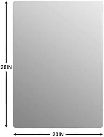 Bathroom Mirror for Over Sink 28x20 Inch Frameless Wall Mirror Rectangle - Image 4