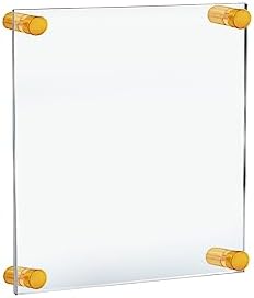 Azar Displays 105512-GLD Acrylic Floating Double Panel Wall Frame, Overall by AzarDisplays